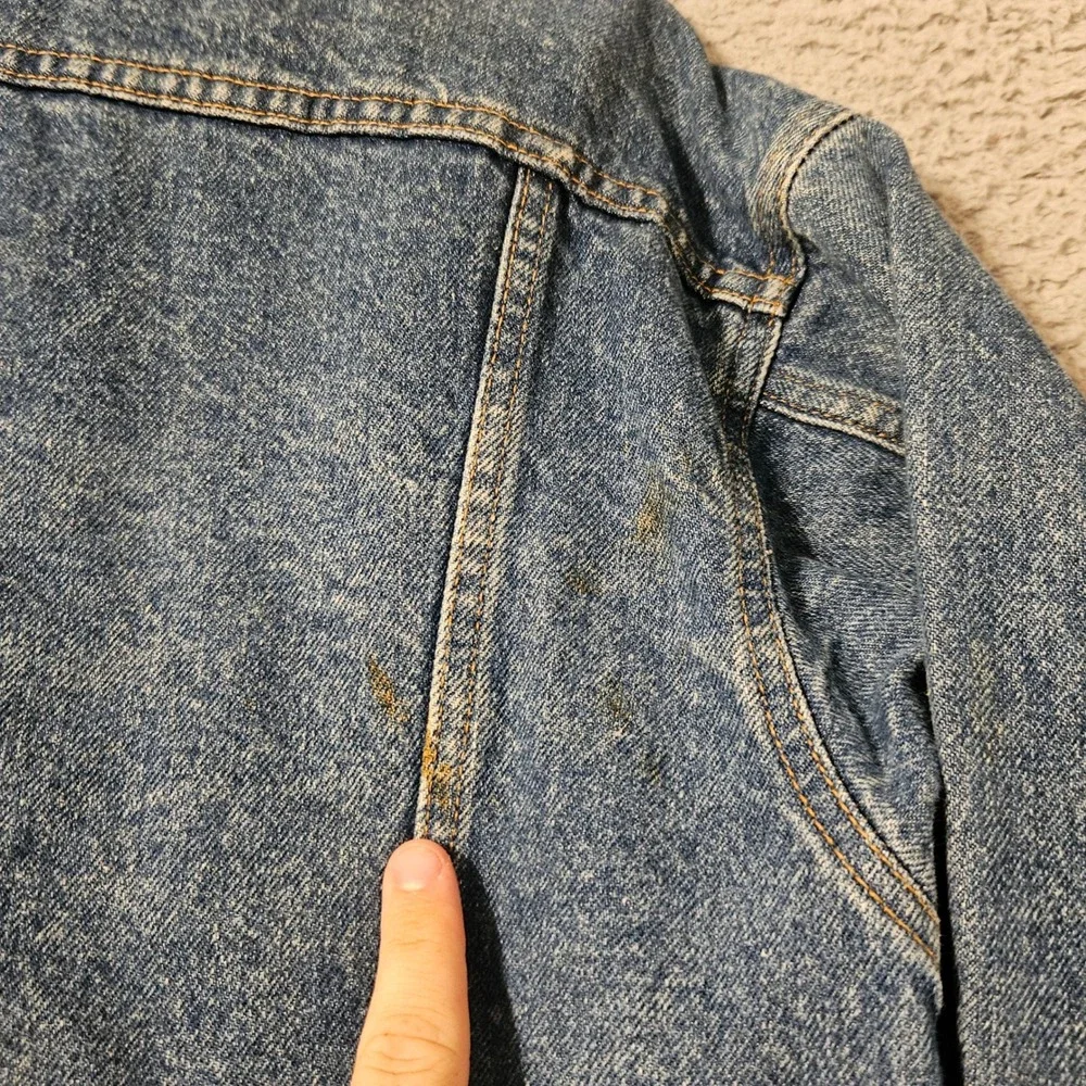 Vintage Levis Jacket Mens Size Medium Blue Denim Trucker Made USA 70507 0214 90s